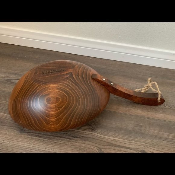 Westin Hand-Painted Wooden Bowl with Handle - Picture 4 of 8